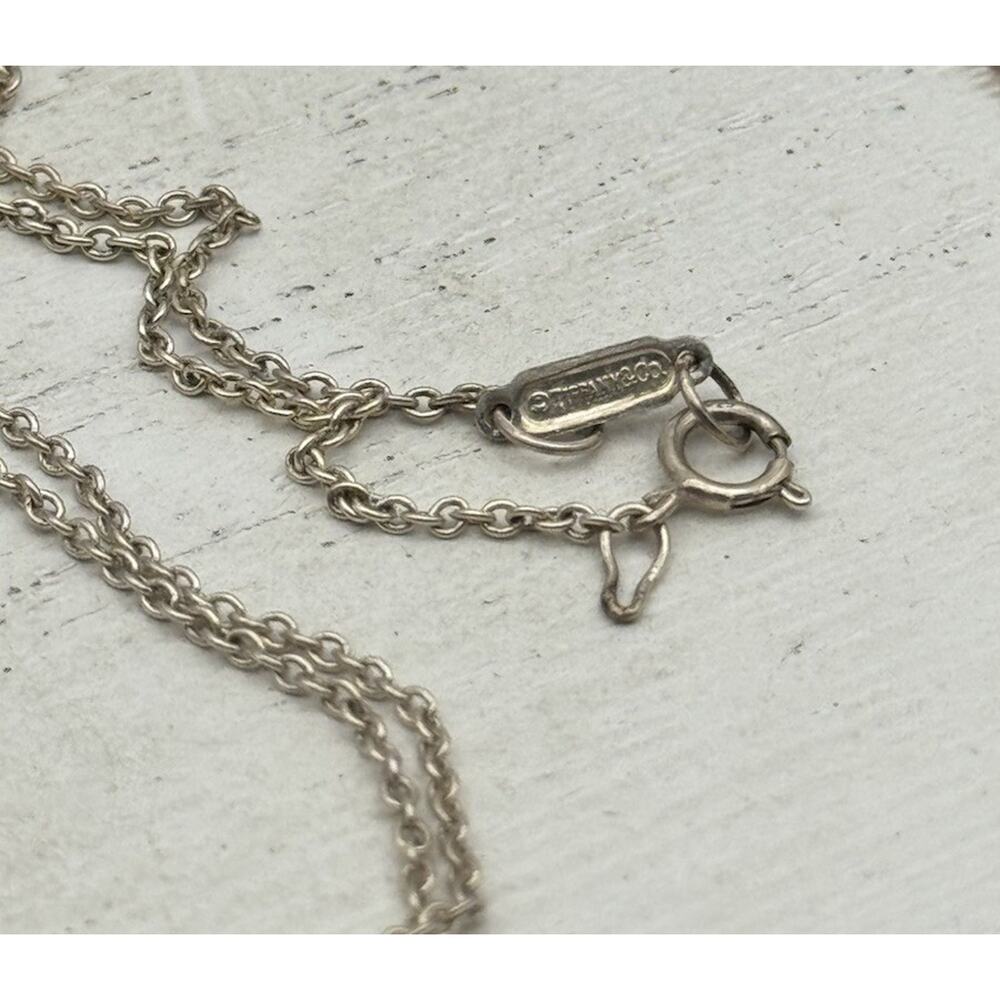 TIFFANY & CO. Sterling Silver Elsa Peretti Starfish Necklace 2.72 G / 18 In - Picture 6 of 10